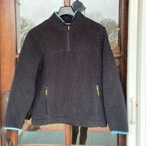 Chubbies Navy fleece‎ 1/4 zip pullover. (M)